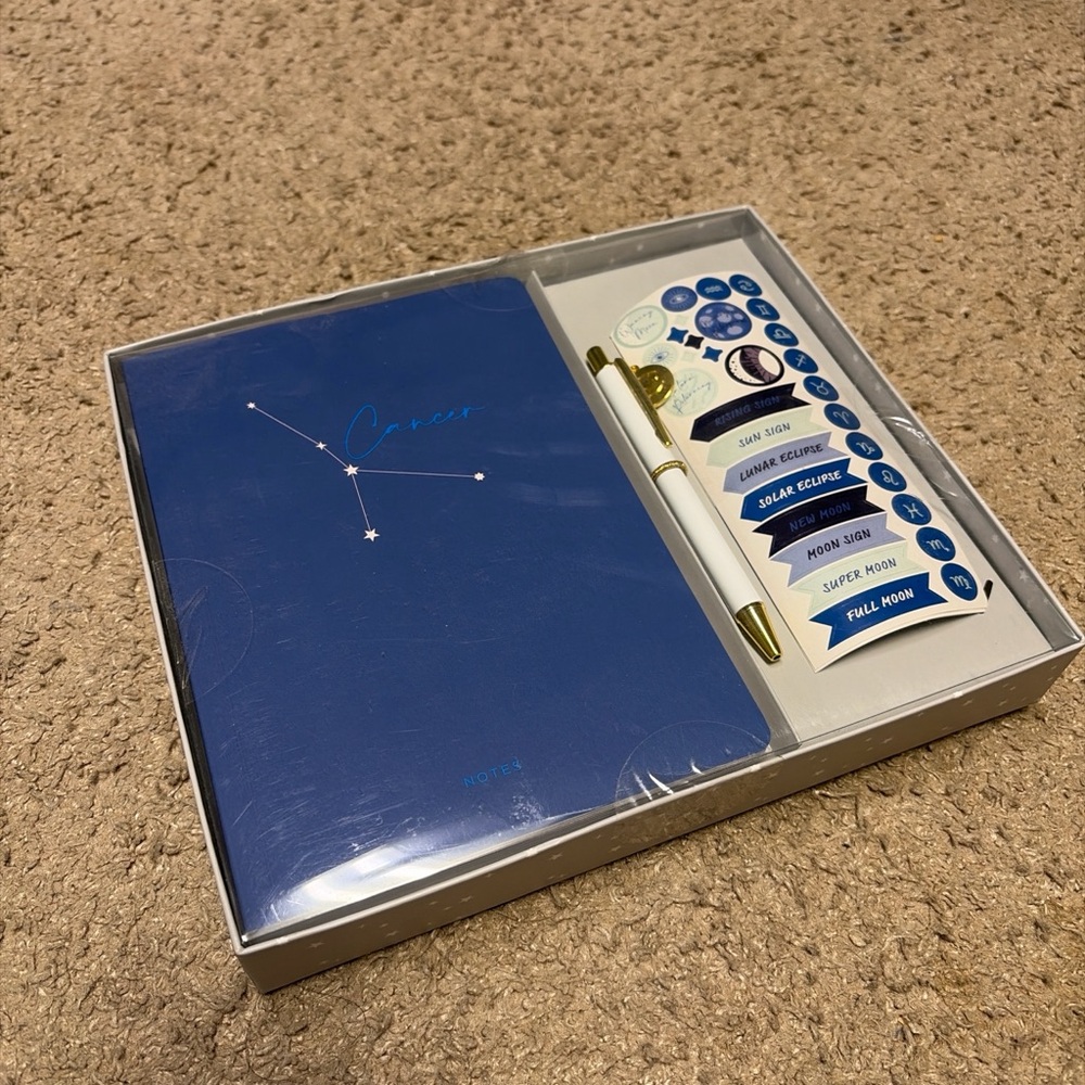 Blue Constellation Notebook Set